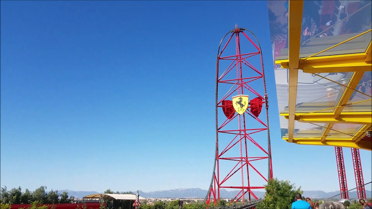 Rollback launch in Port Aventura Ferrari Land (Salou, Spain)