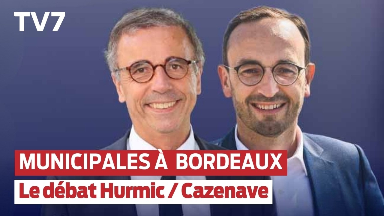 Municipales à  Bordeaux : le débat du 2nd tour P. Hurmic / T. Cazenave #municipales2026