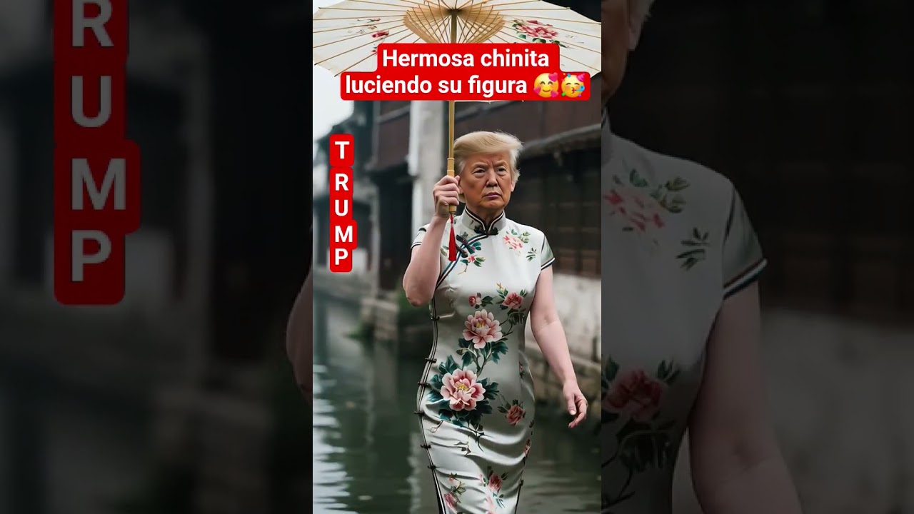 ‼️😱trump. Hermosa chinita y es china japonesa🛑😳#usa #humor #memes #trump #foryou