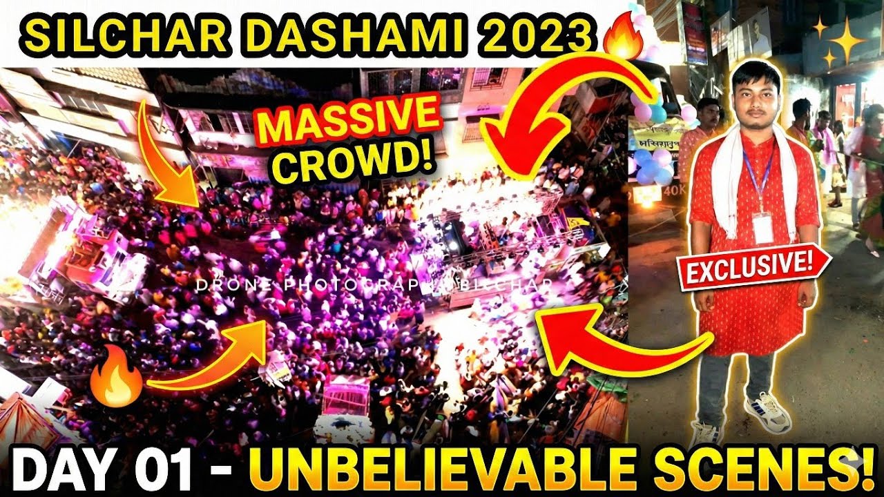 SILCHAR DASHAMI 2023 | Day 01 | DURGA PUJA SILCHAR VLOG | SADARGHAT 