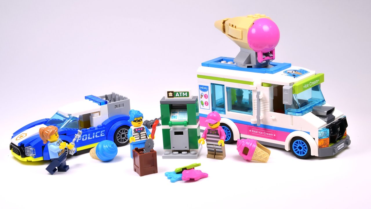 LEGO City 60314 Ice Cream Truck Police Chase - Speed build and Test
