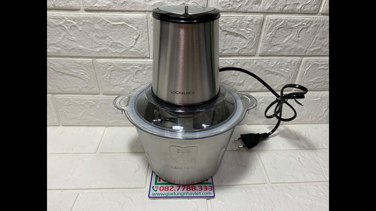 Hướng dẫn sử dụng máy xay thịt cối inox LocknLock EJM172 2L 300w