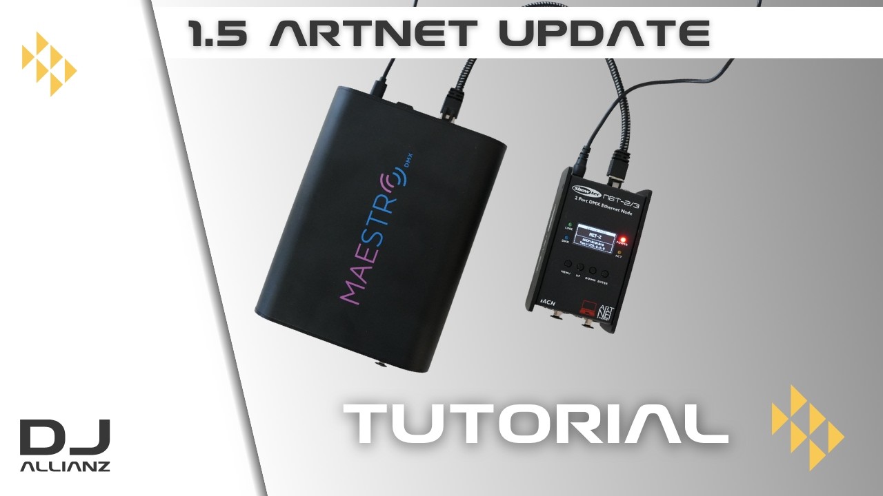 Maestro DMX mit 1024 statt 512 Kanälen dank ArtNet Update (Tutorial)
