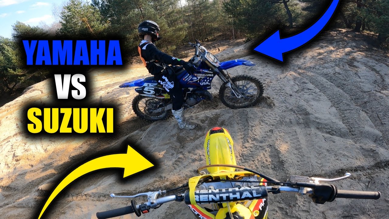 YAMAHA YZ 125 VS SUZUKI RM 125 | PODJAZDY, WYŚCIGI, JAZDA NA KOLE I WIELE WIĘCEJ