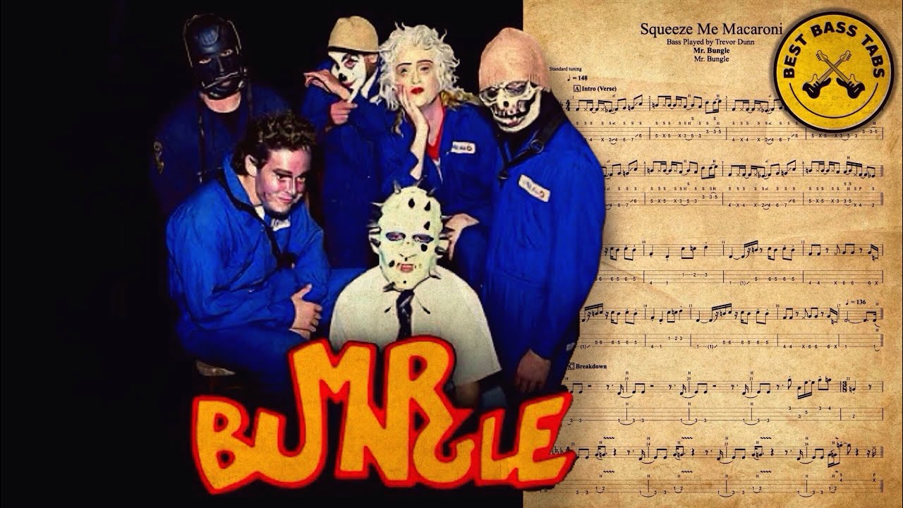 Squeeze Me Macaroni Bass Cover with TABs // Mr Bungle