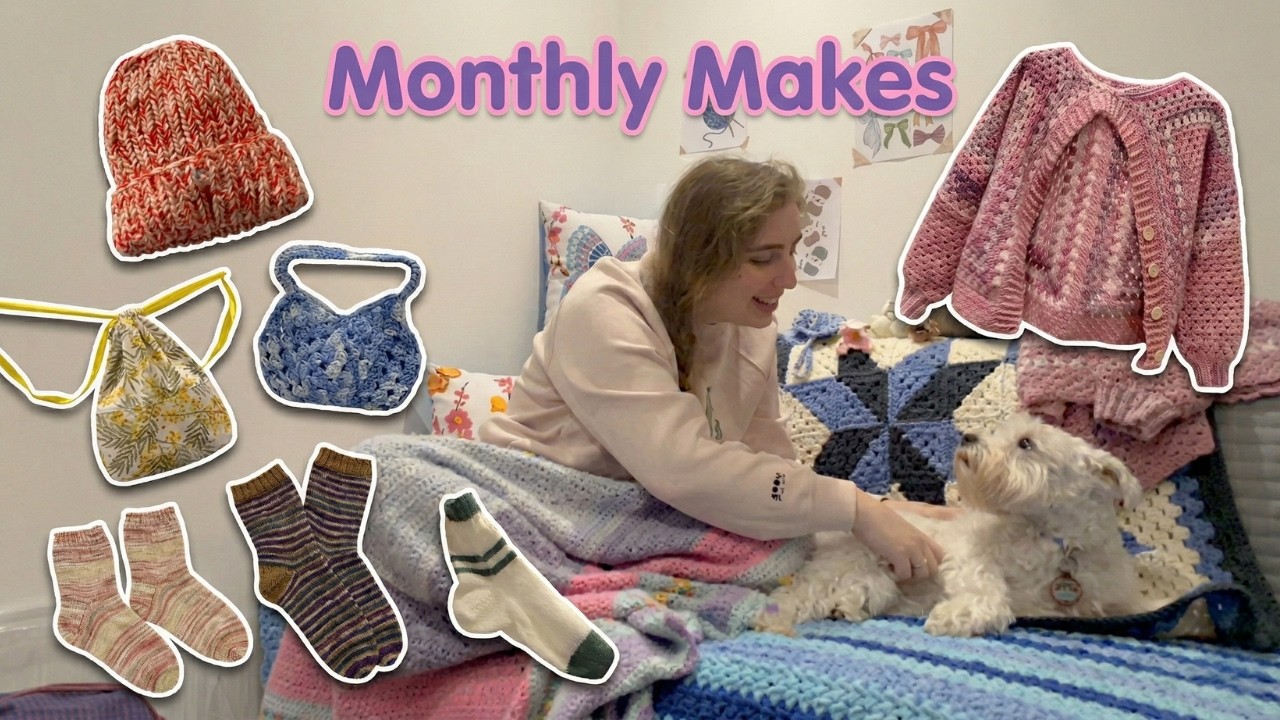Monthly Makes Knitting Podcast: Finished Projects, WIPs & More! | Ep.2