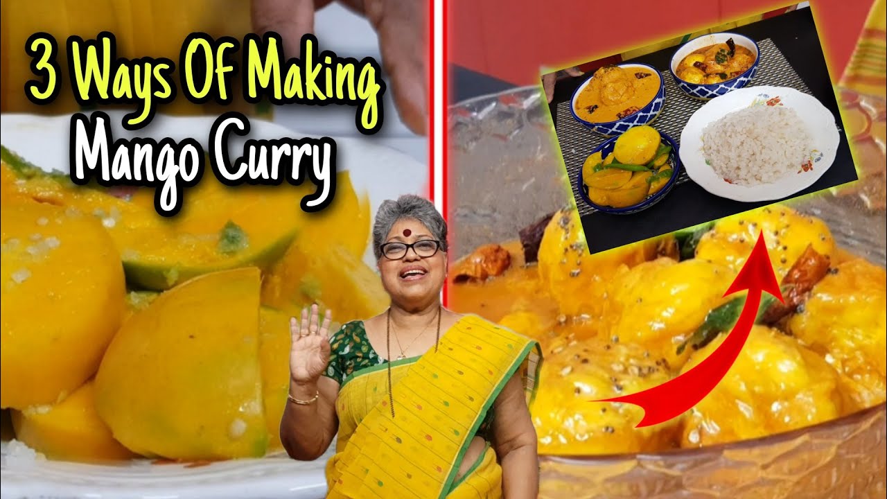 3 Easy Ways of Preparing Mango Curry without cooking the mangoes | ಮಾವು ಸಾಸಿವೆ ಮತ್ತು ಉಪ್ಪು ಮುಂಚಿ