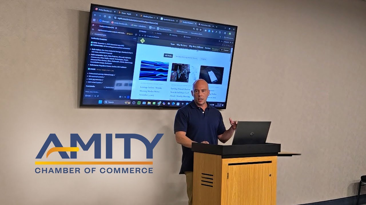 My Amity Chamber of Commerce Talk and Demo on AI Powered Website Development #AI