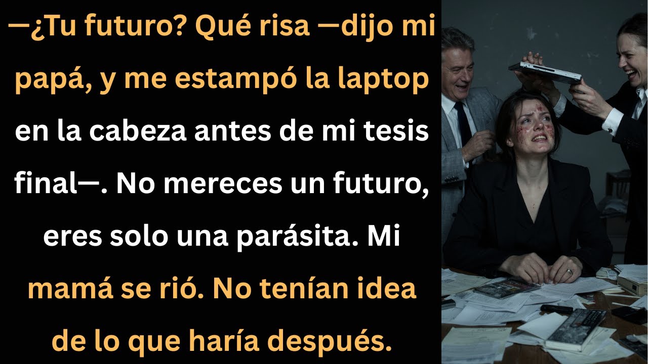 Mi papá me rompió la laptop y dijo que no merezco futuro — no sabían lo que hice después.