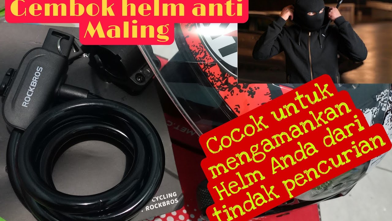 Gembok Helm dan Sepeda anti Maling jos