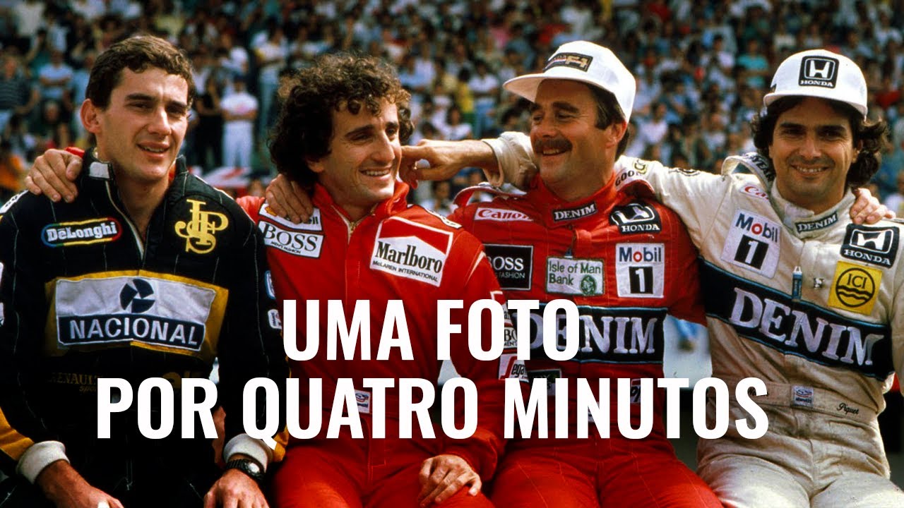 UMA FOTO CLÁSSICA DA F1 POR QUATRO MINUTOS