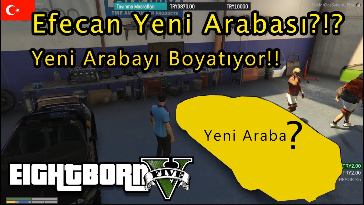 EightbornV Efecan Zentorno'yu Sattı!! - Yeni Arabayı Boyatıyor!! - EightbornV Akagreen