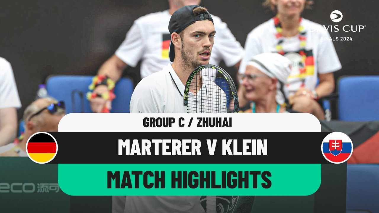 Maximilian Marterer v Lukas Klein Highlights | Germany v Slovakia Davis Cup 2024 Finals Group Stage