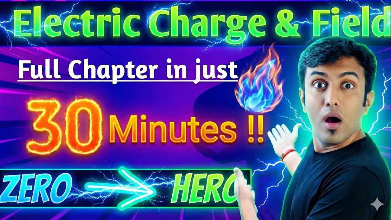 MOST IMPORTANT LECTURE FOR BOARD EXAM STD 12 CHp 1CHARGE AND Electric FILED #jee #NEET #motivation 