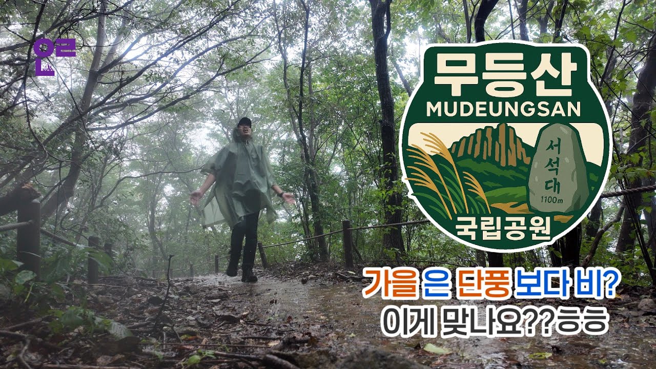 단풍보다 빗물이 진했던 가을 무등산 국립공원 산행😂  #등산  #등산코스 #무등산