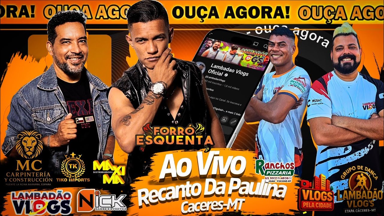 FORRÓ ESQUENTA - AO VIVO RECANTO DA PAULINA / CACERES-MT 
