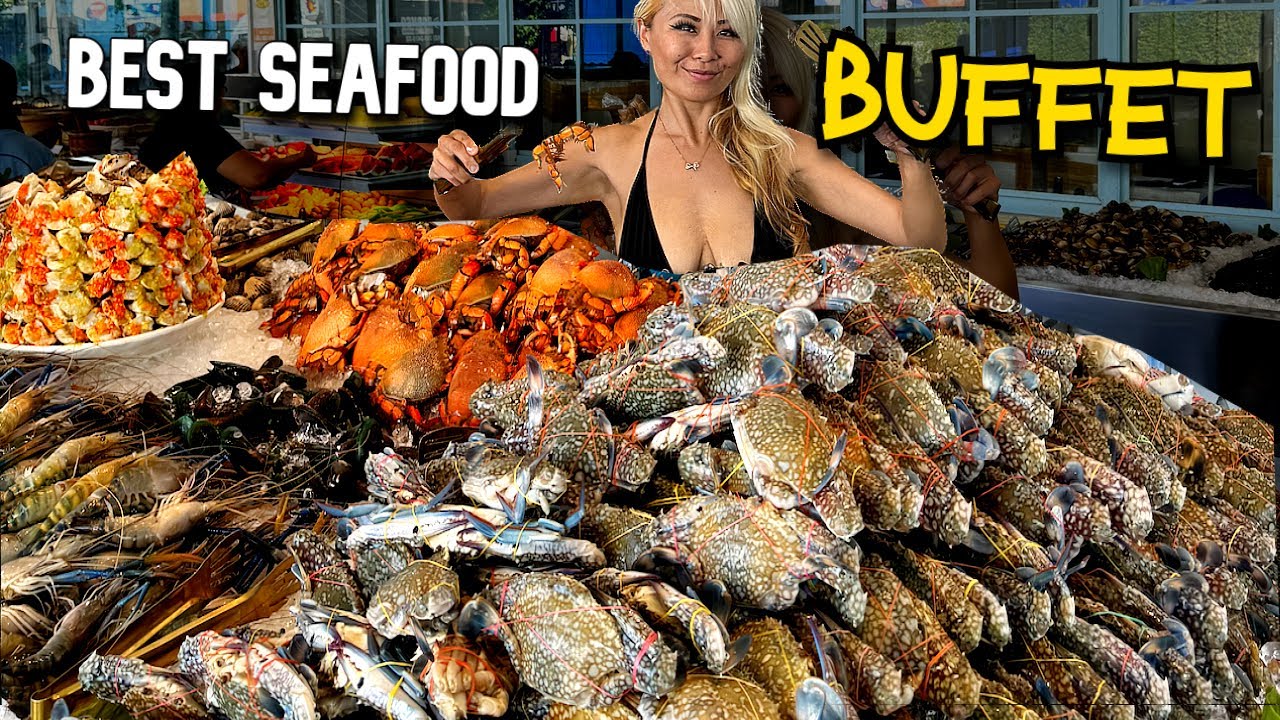 THE BEST SEAFOOD BUFFET in Thailand!! only $12 Mungkorn Seafood Buffet In Bangkok!! 