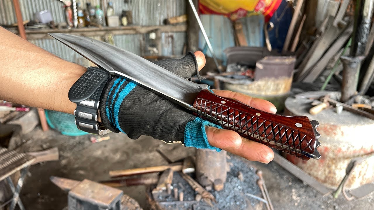 Full Process Of Knife Making By Cambodian Blacksmith