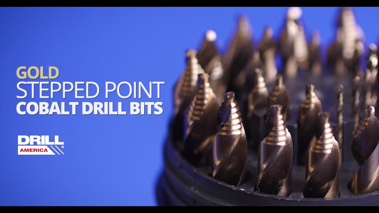 Stepped Point Cobalt GSC Drill Bits from Drill America