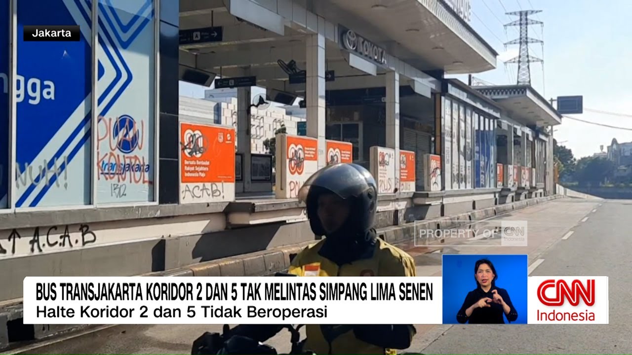 Bus TransJakarta Koridor 2 dan 5 Tak Melintas Simpang Lima Senen