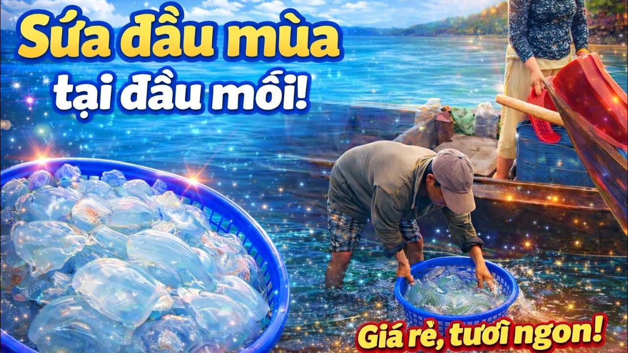 SỨA đầu mùa tại đầu mối sông  bến chợ