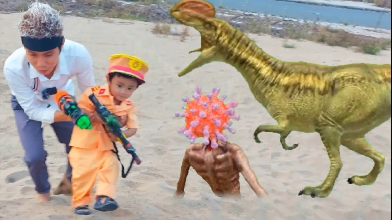 Siêu nhân nhện cùng bo cảnh sát đi tuần tra giải cứu con bò sữa đánh nhau với khủng long (full 3)