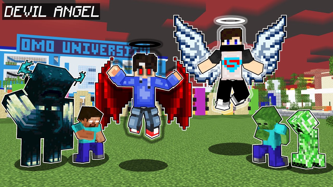 Best of Good ANGEL and Evil ANGEL in Minecraft
