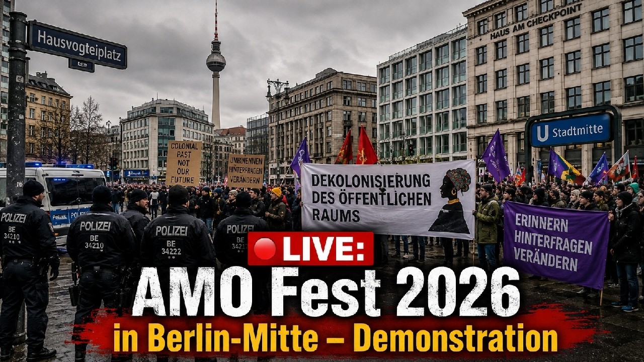🔴 LIVE: AMO Fest 2026 in Berlin-Mitte &ndash; Demonstration