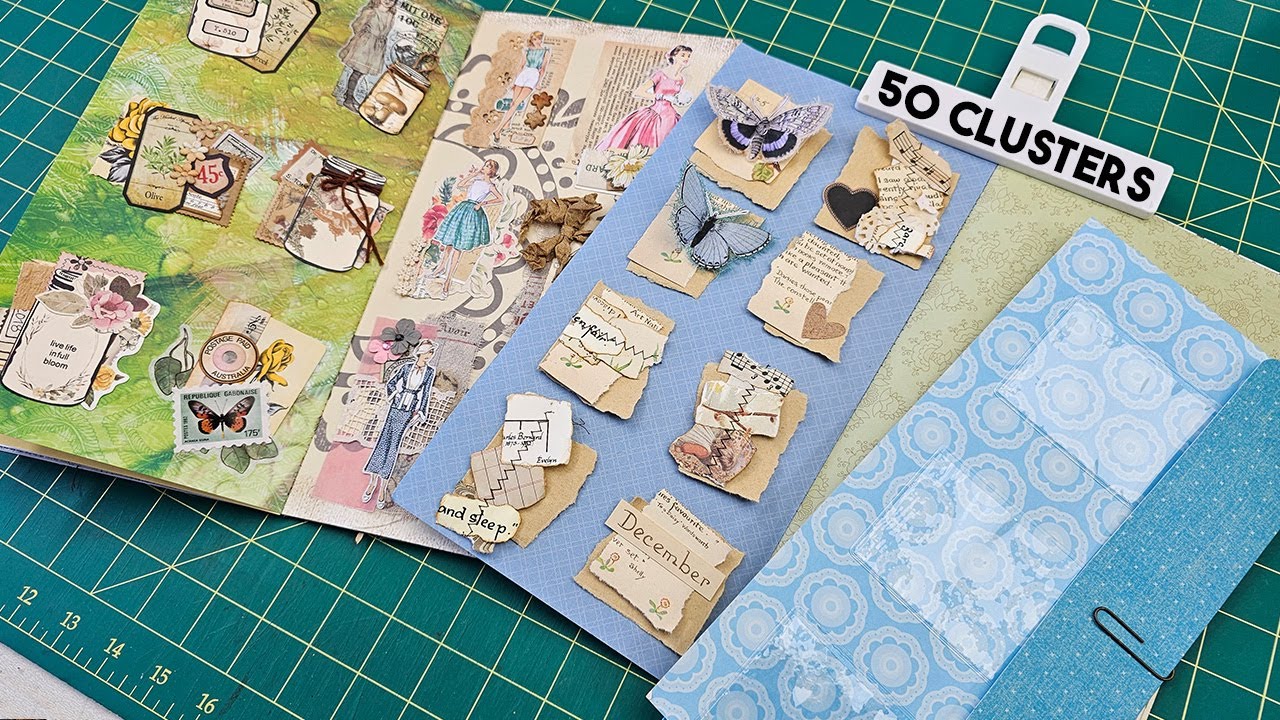 clusterbook 50 cluster ideas for junk journals #clusterbook