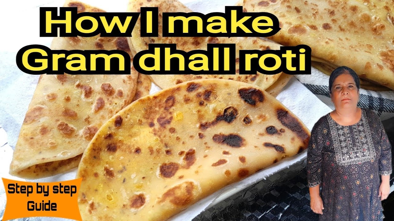 A step by step guide to making the most delicious gram dhall roti. #dalkeparatha#dhallroti #roti