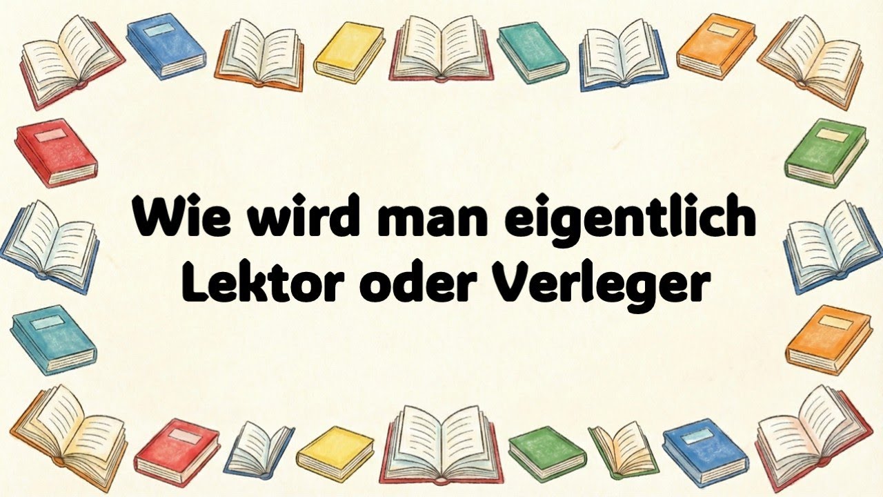 Wie wird man eigentlich Lektor oder Verleger