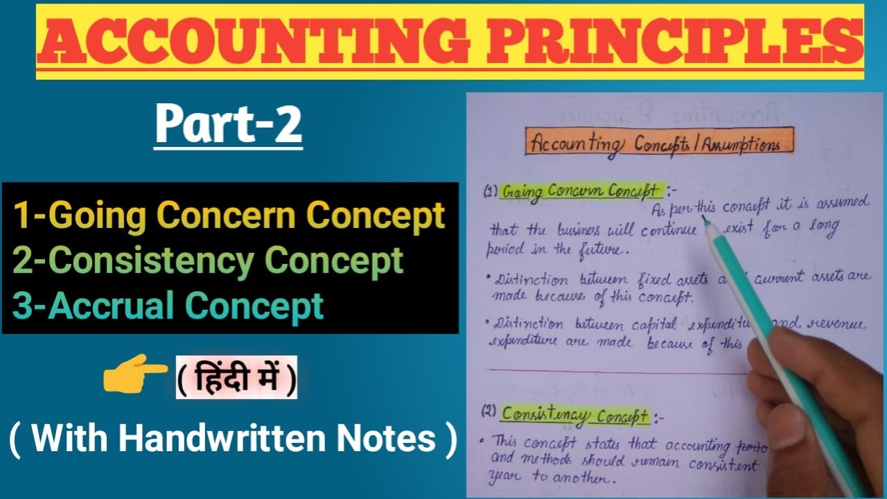 Accounting Principles | Accounting Concepts/Assumption | Part-2 | Class 11 | Accounting Centre |