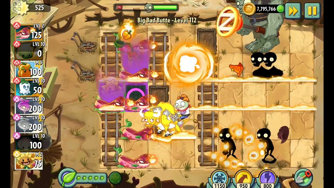 Plants Vs Zombies 2: Big Bad buttle nivel 112 #zombies #games #plantsvszombies #pvz #jump