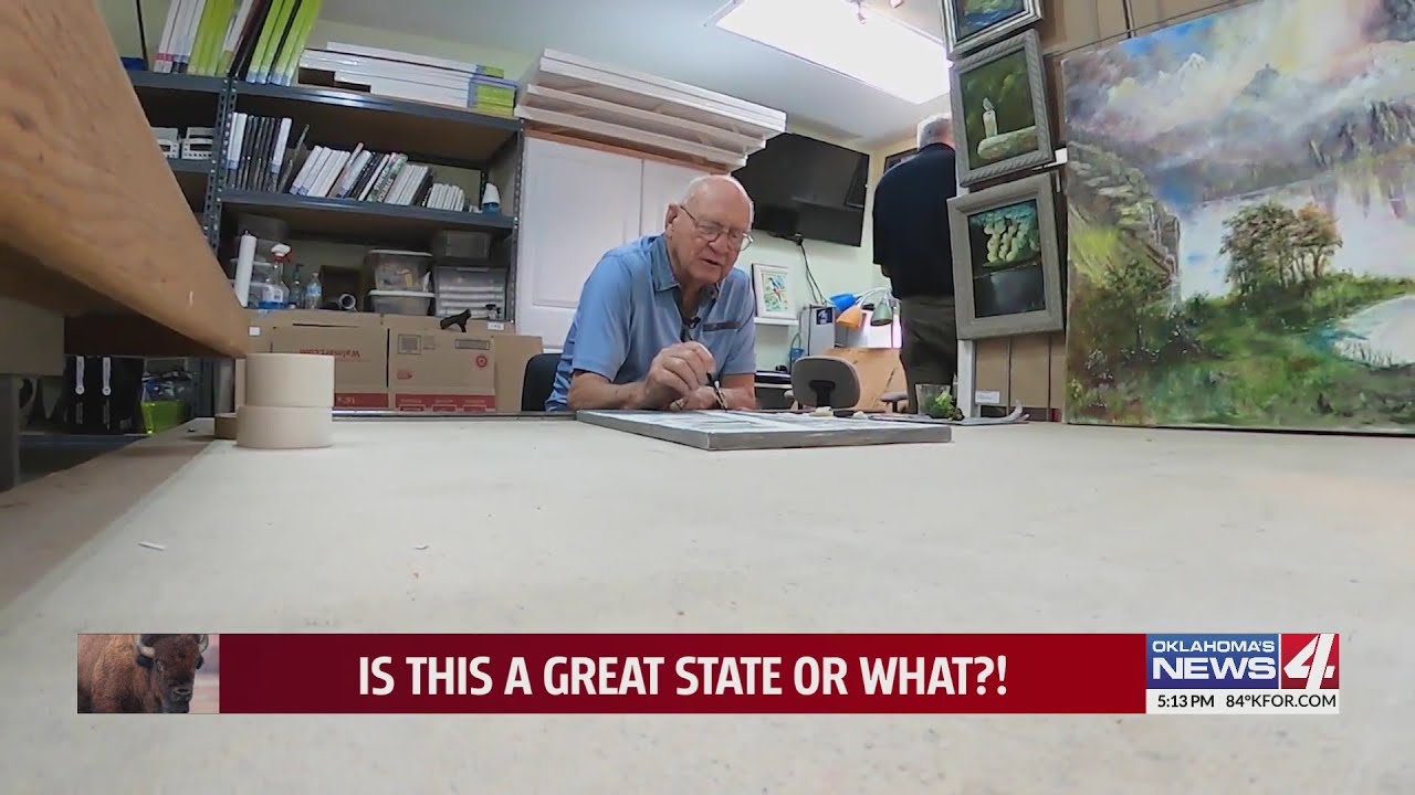 An Oklahoma City artist who rediscovered his love for painting after a 65 year break
