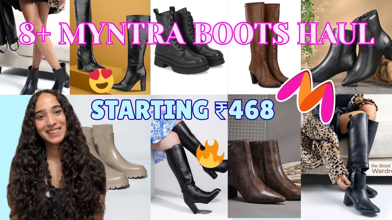 *HUGE* MYNTRA BOOTS HAUL❤️ | LONG,SHORT BOOTS😍 | MUST HAVES🔥 | WINTER BOOTS HAUL🌷
