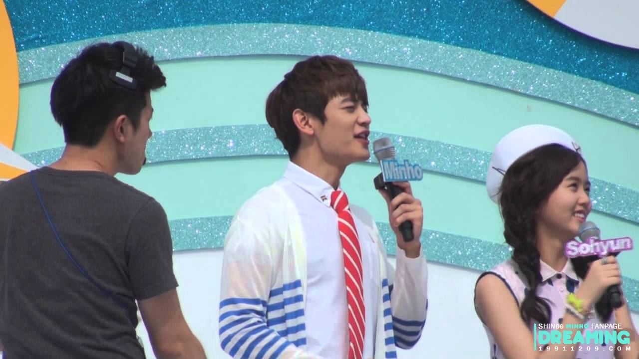 130727 음악중심 울산 MC 민호는 카메라테스트도 최다정♥