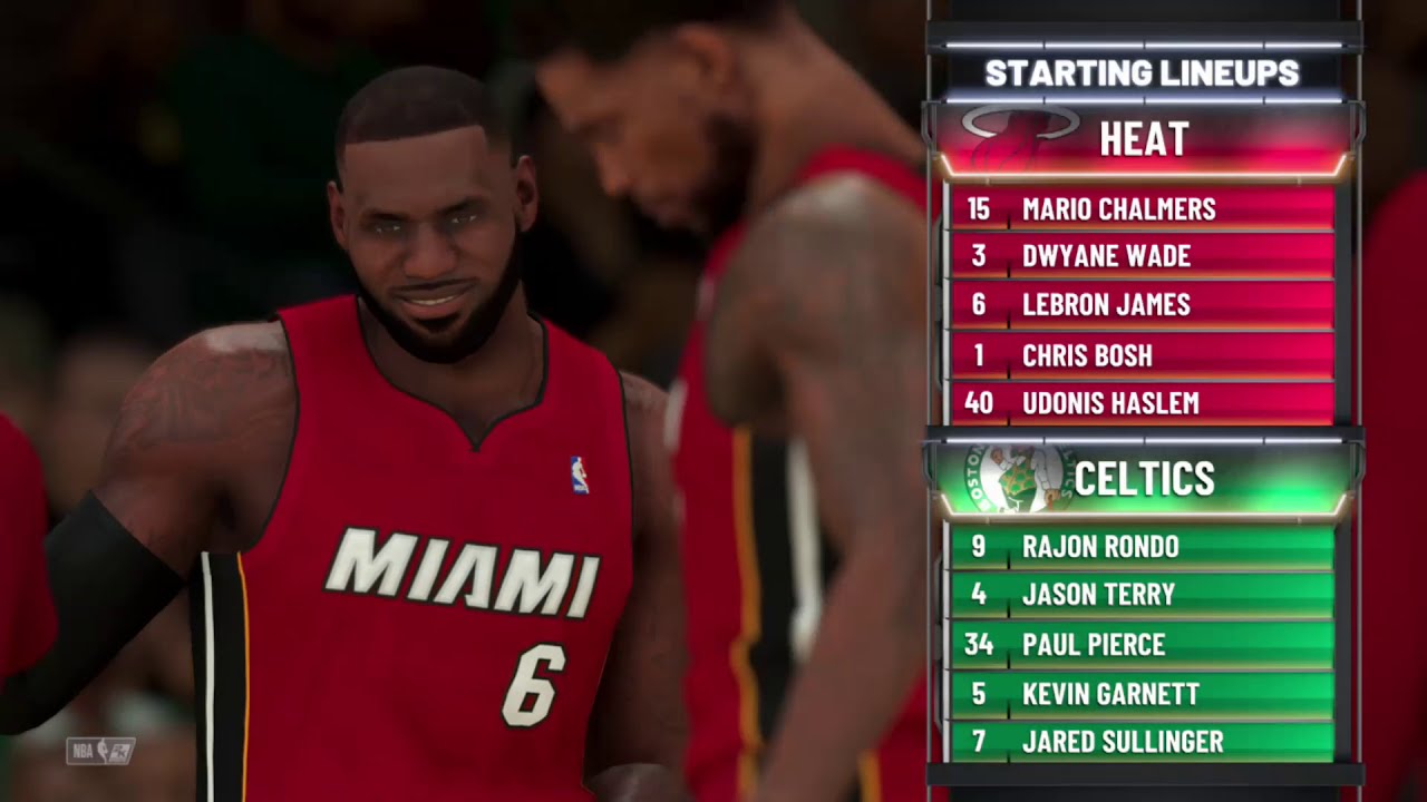 NBA 2K21 THROWBACK GAME: BOSTON CELTICS vs MIAMI HEAT (Xbox  One)
