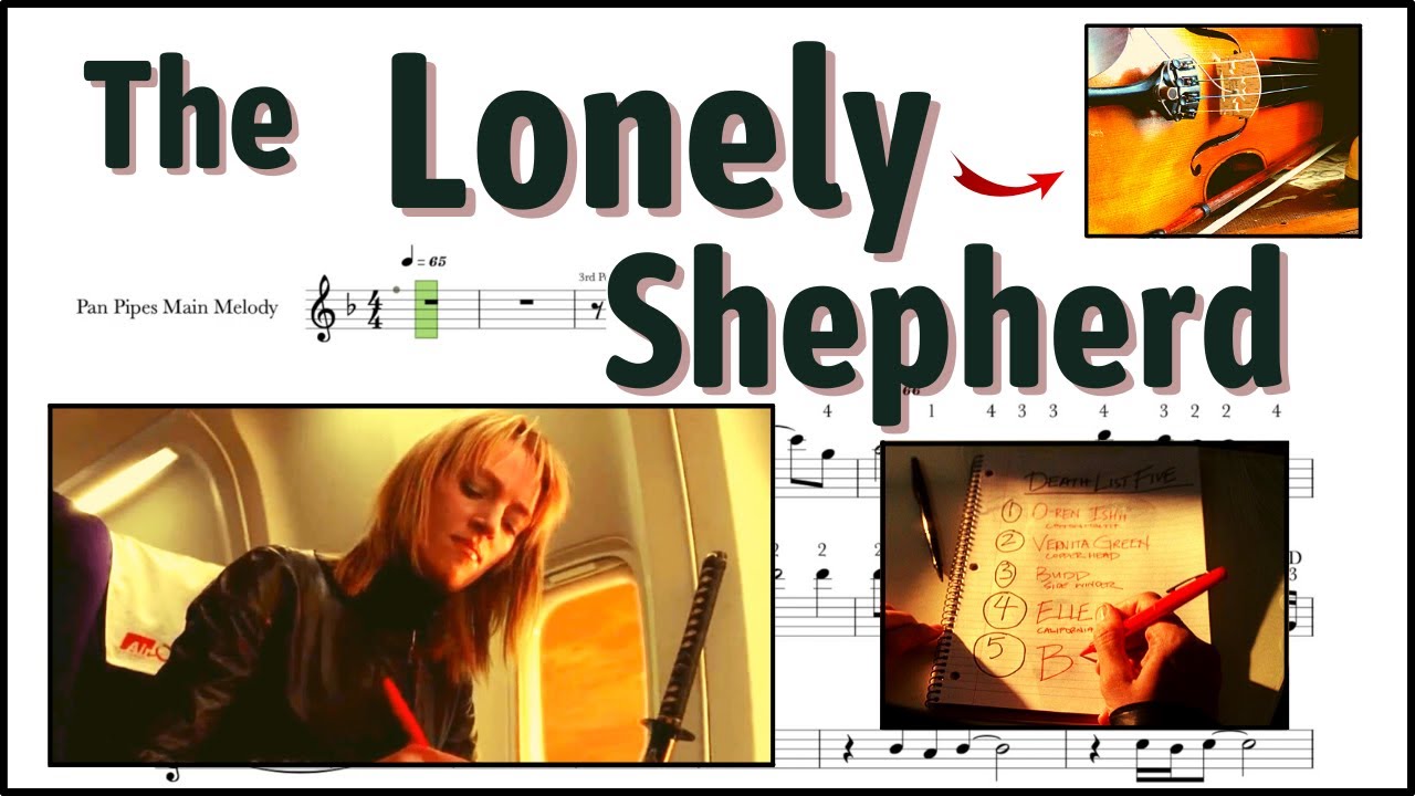 Kill Bill vol. 1 ost #14 - The Lonely Shepherd - Violin cover tutorial (violin sheet music)