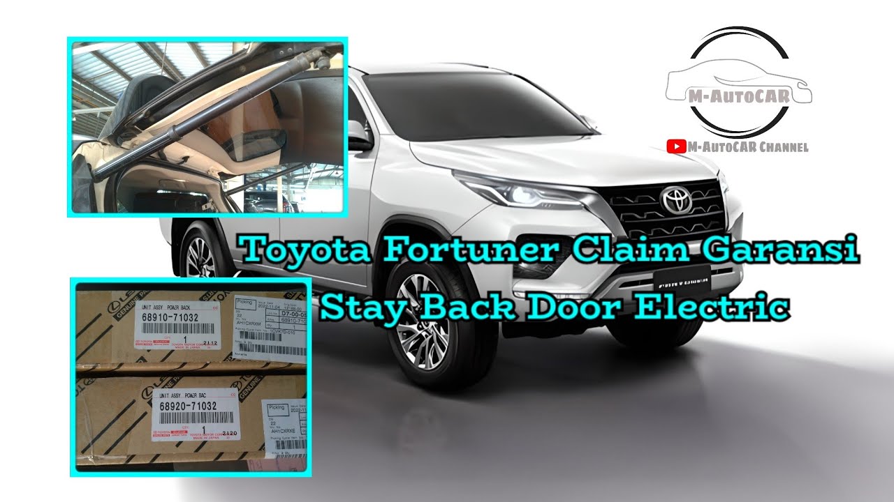 Toyota FORTUNER ganti Stay Back Door Electric