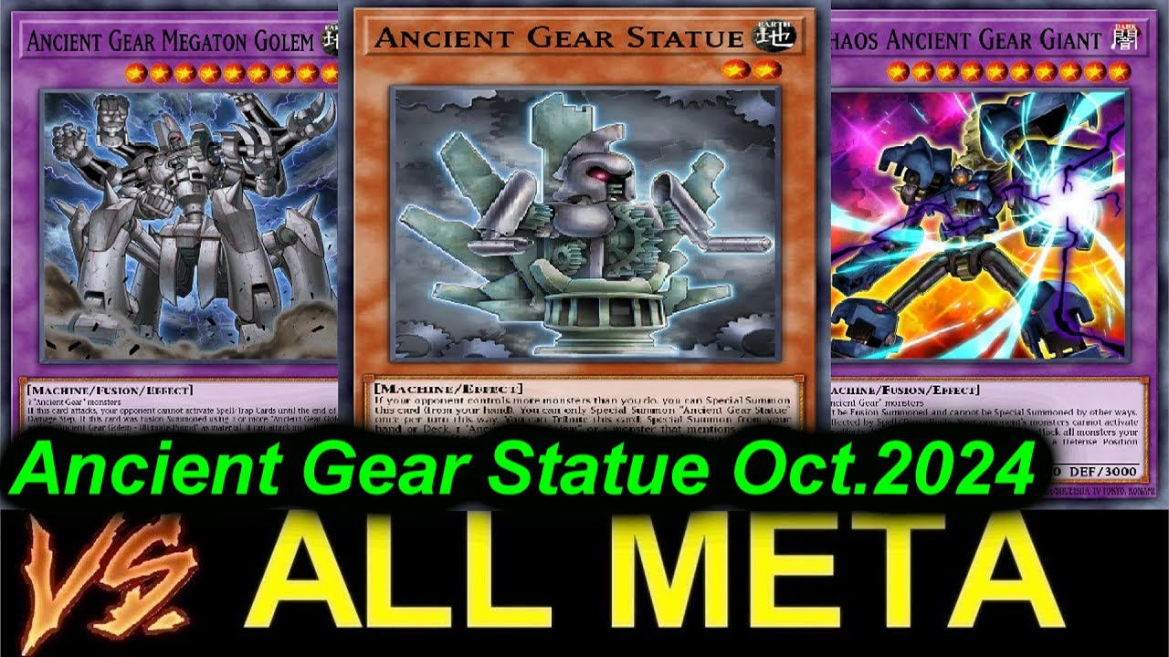 【EDOPRO】ANCIENT GEAR STATUE VS ALL META DECKS OCT.2024