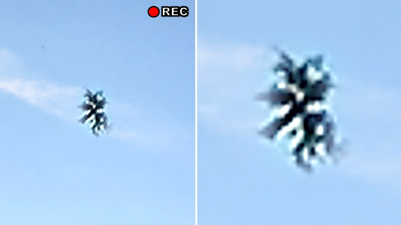 This Man's Live Video Shows Mysterious Black Goo Entity In The Sky..
