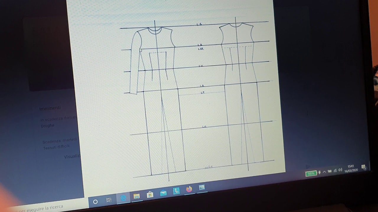 Costruzione a mano e misure del Plat.