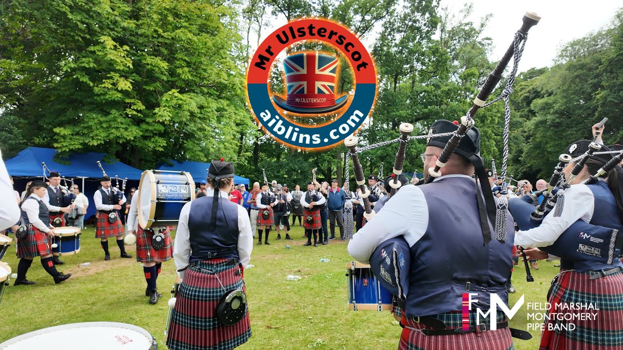 Antrim 2025 - Field Marshal Montgomery Pipe Band Warm Up