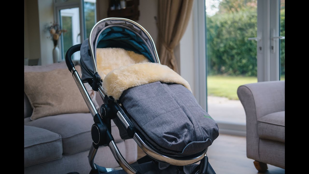 Fellhof 'Out & About' Sheepskin Footmuff at Baa Baby