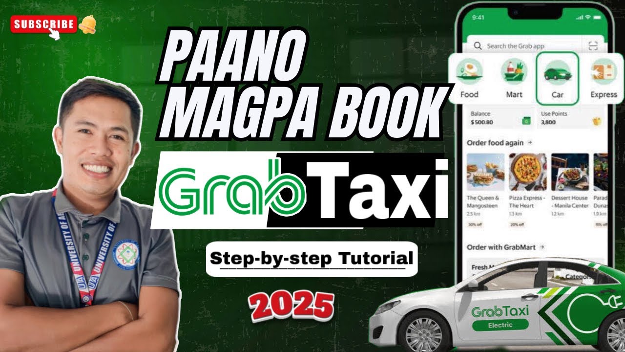 Learn HOW TO BOOK GRAB TAXI via Grab APP in 2025 | Paano mag Book ng Grab Taxi sa Grab App #grab 