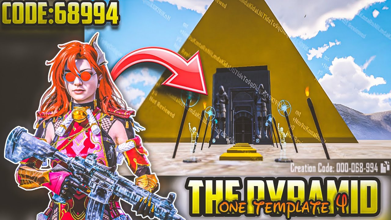 68994 Bgmi wow Parkour map code 68994 The Pyramid One Template 4 #bgmi #pubg #pubgmobile 