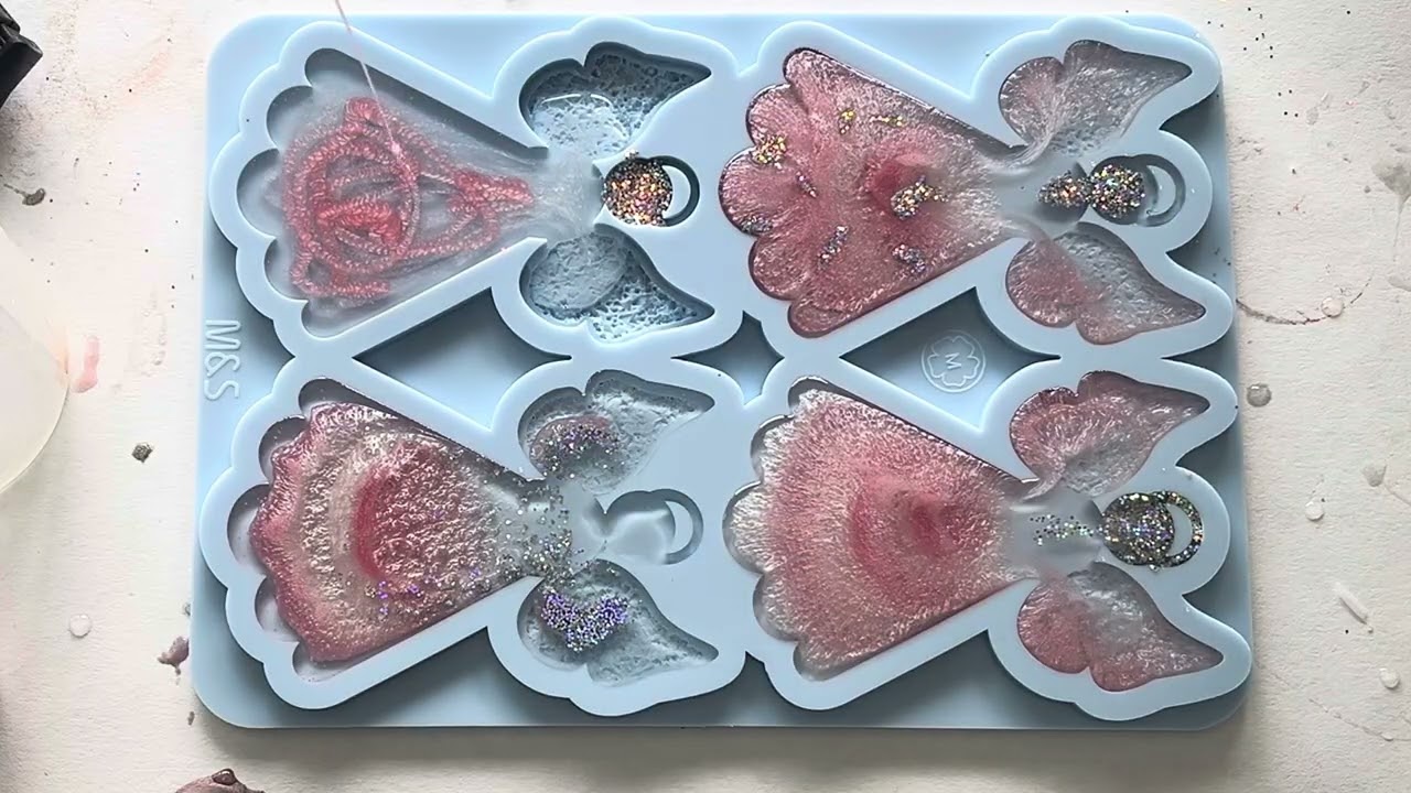 #695 DE: Vorbereitungen für anstehenden Weihnachtsmarkt / Engel Seashell Technik / #epoxidharz