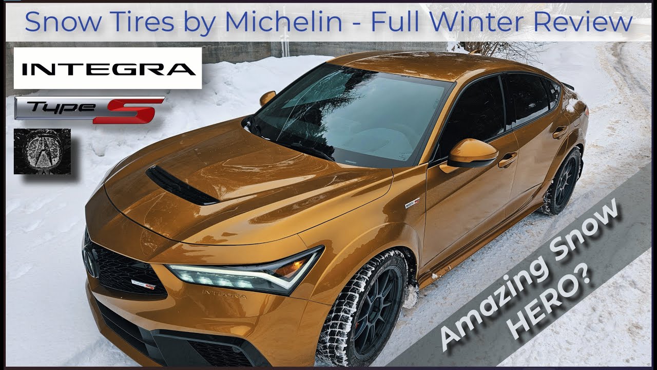 Полный обзор Acura Integra Type S в зимних условиях — шины Michelin продолжают удивлять! #acurain...