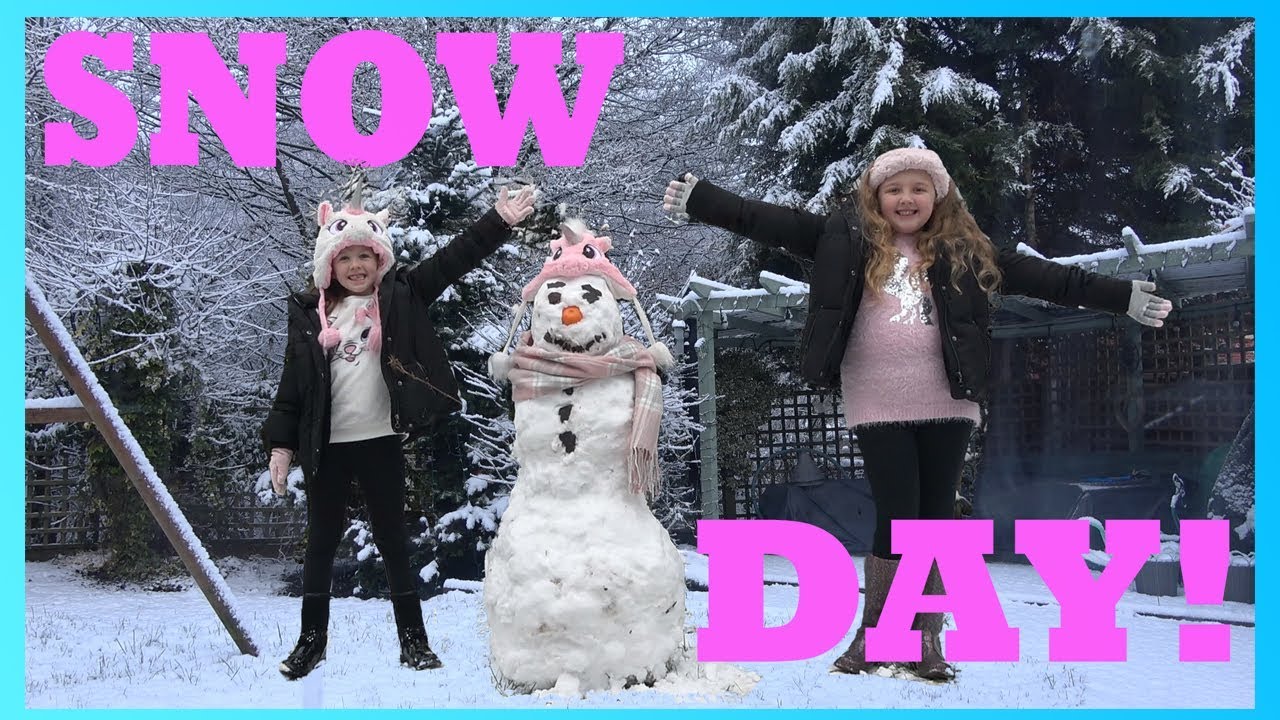 SNOW DAY!!! School Got Cancelled - Do you wanna build a Snow Man?