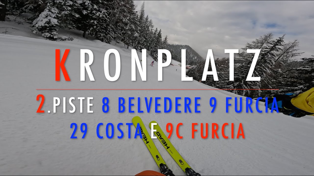 4K 🔴 KRONPLATZ SKI 🔴 2. Piste 8 9 29 (blu) e 9C Furcia (rossa) 🔴 Day 3 🔴 8.3.2024